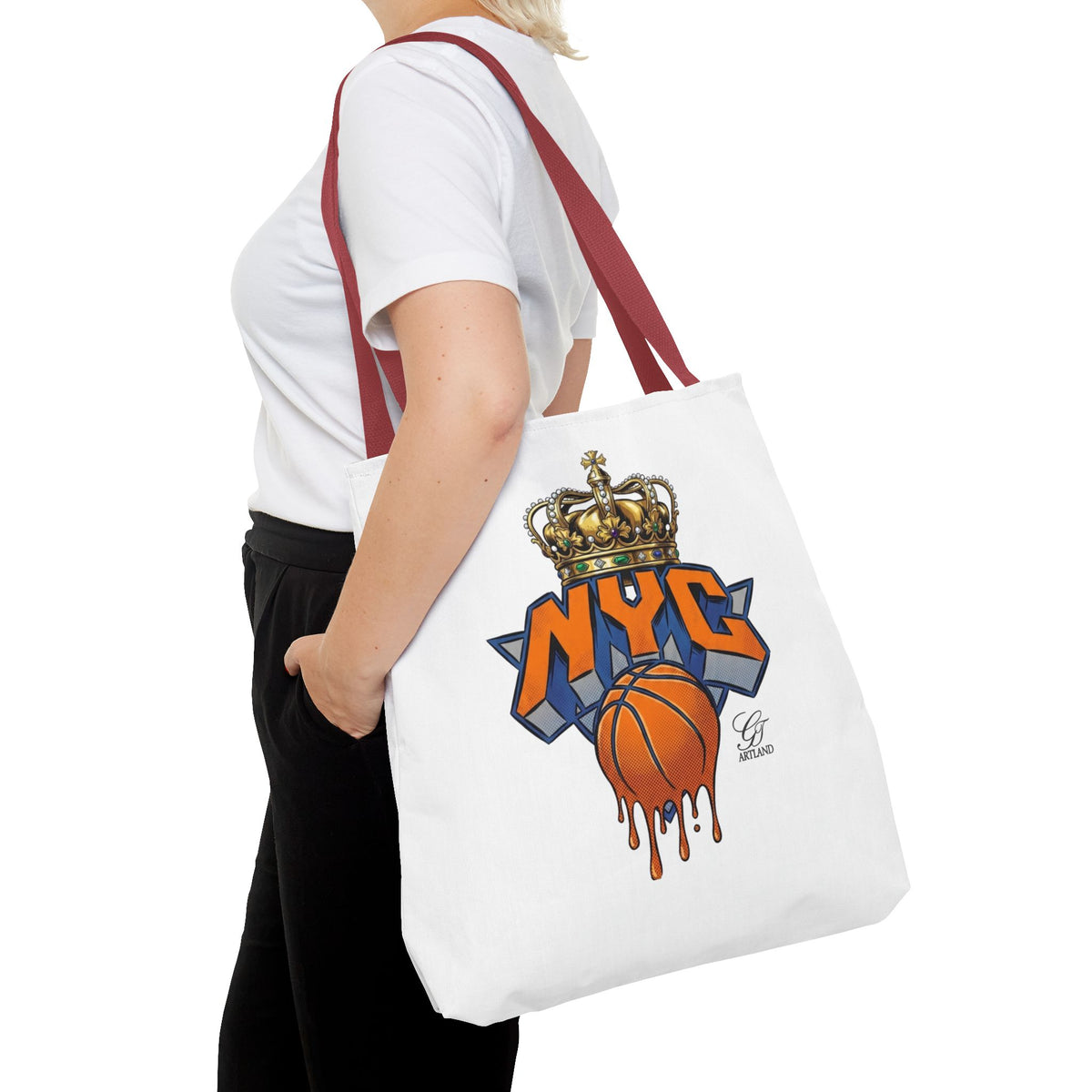 NYC Crown Basketball tote bag | Streetwear City Sports design