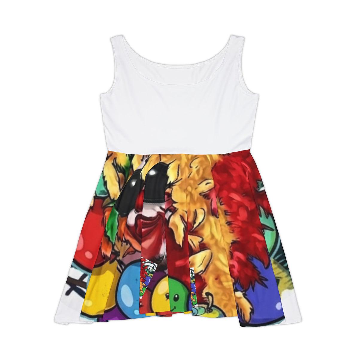 Clown Graffiti Dress - Skater Dress by GT Artland