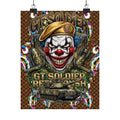 GT Soldier Clown Soldier | Military Tank Square Poster by GT Artland