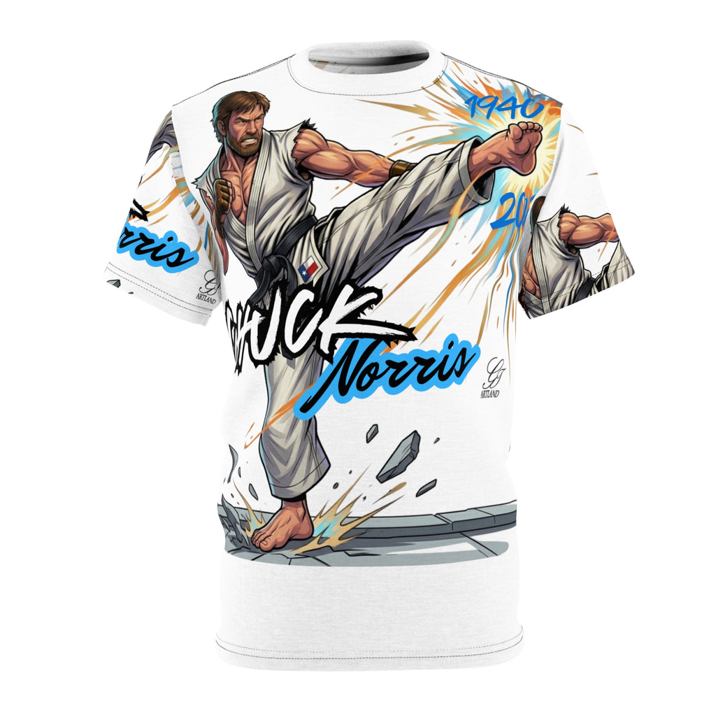 Chuck Norris Street Martial Arts Fighter Tee | Action Karate All-Over Print by GT Artland