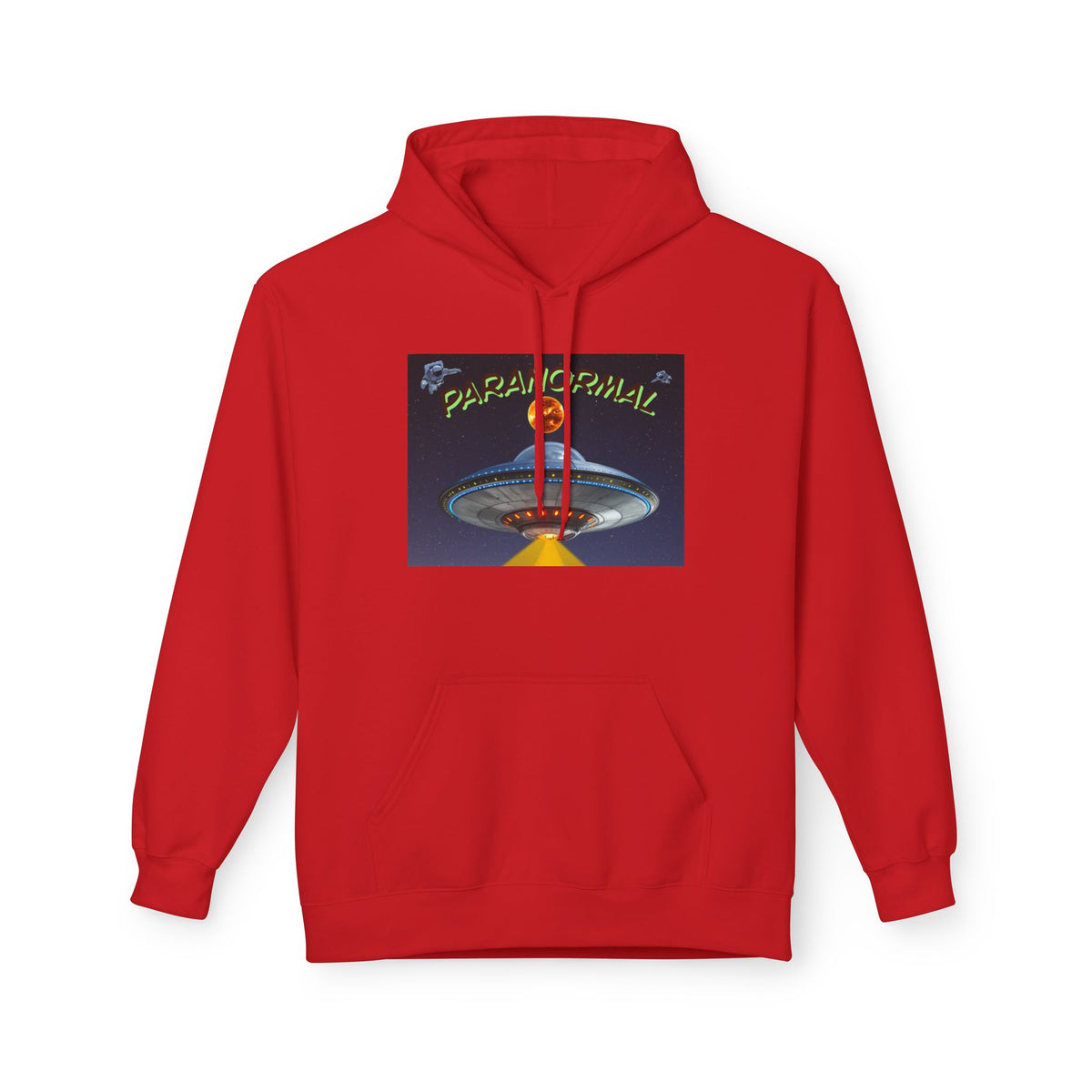 Retro UFO Spaceship Hoodie | Paranormal Alien Abduction Design