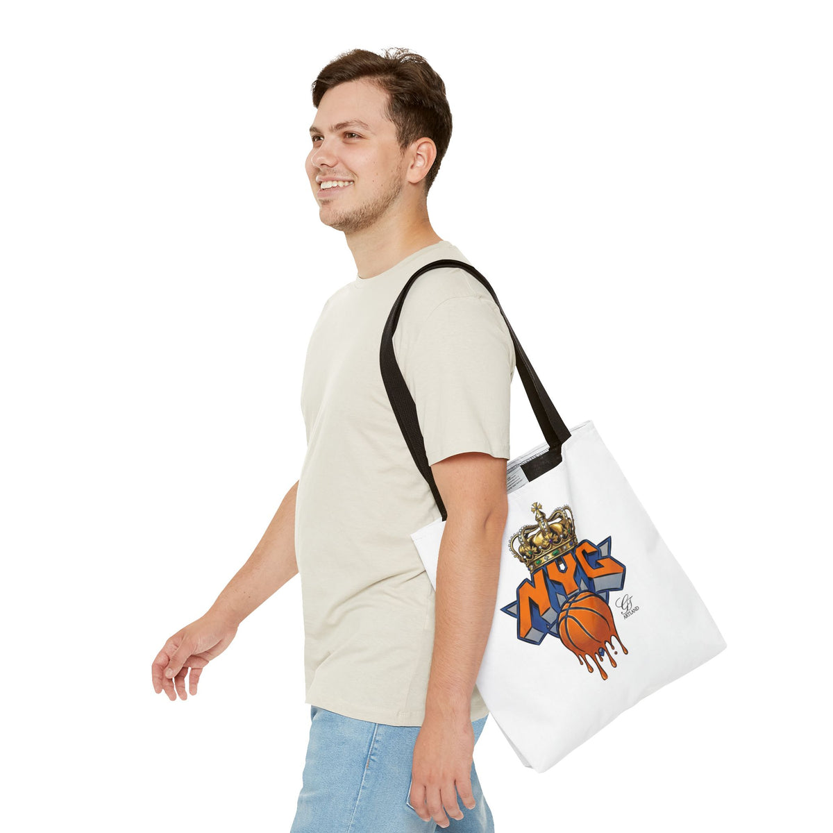 NYC Crown Basketball tote bag | Streetwear City Sports design