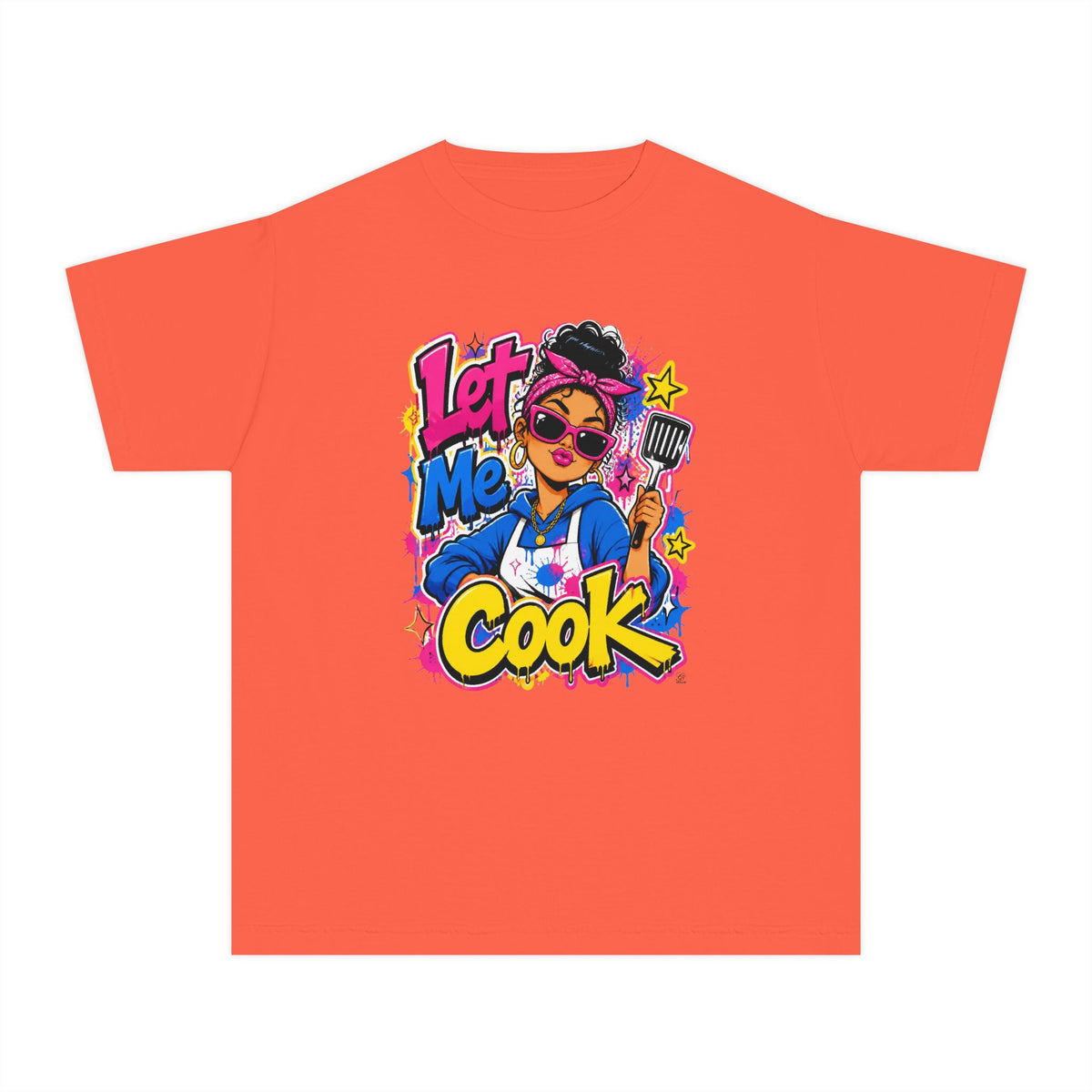 Let Me Cook Cartoon Chef Youth T-Shirt