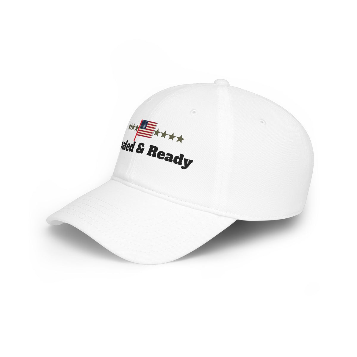 "Loaded & Ready" Flag Embroidery Cap | American Baseball Hat