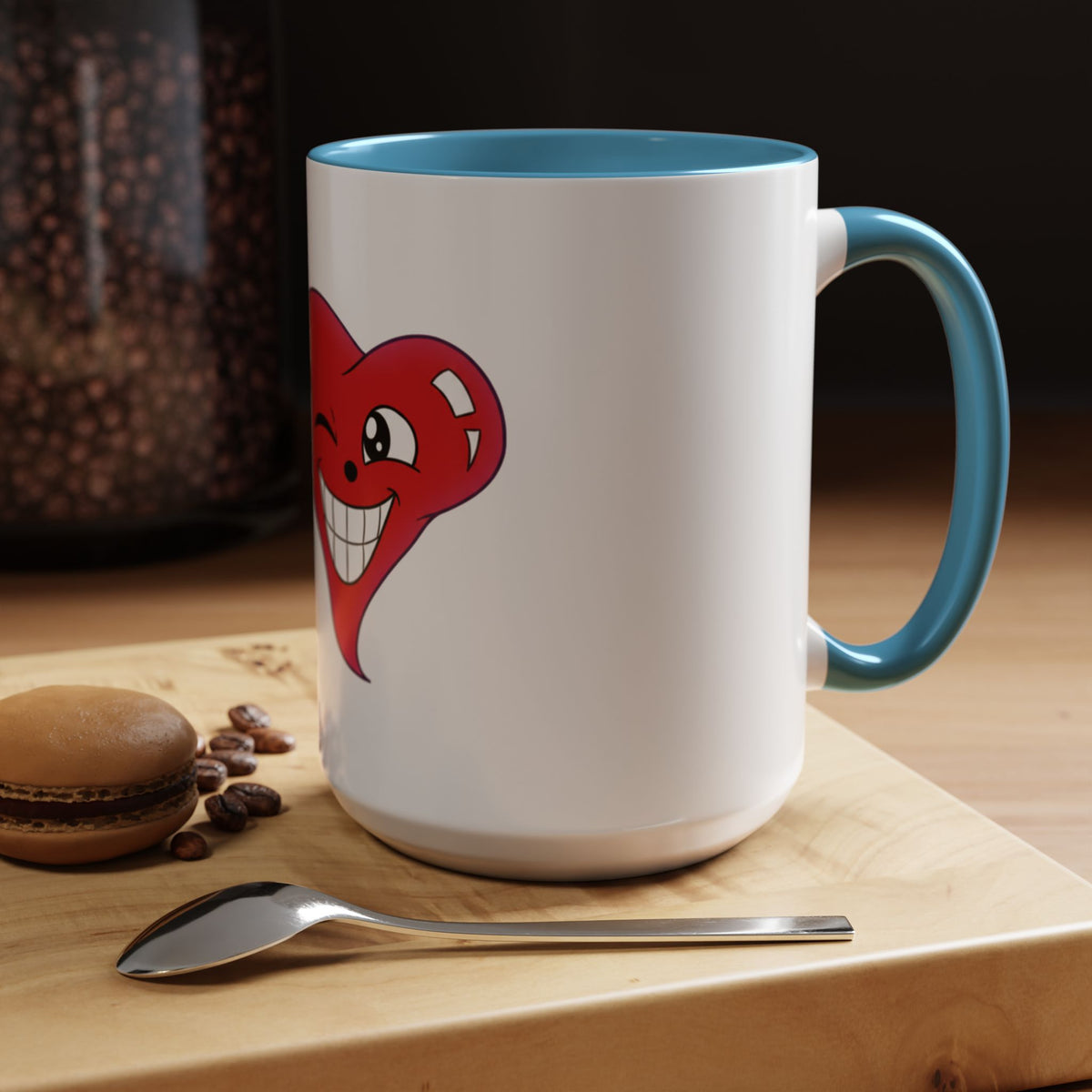 Winking Heart Graphic Mug | Accent Coffee Mug 11oz 15oz