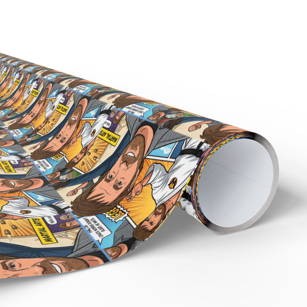 Chuck Norris Comic Strip Wrapping Paper