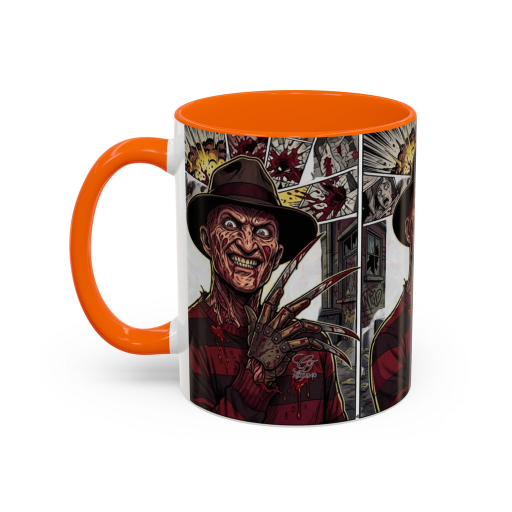 Elm Street Gangsta Horror Illustration COFFEE MUG | Horror Slasher Artwork by GT Artland