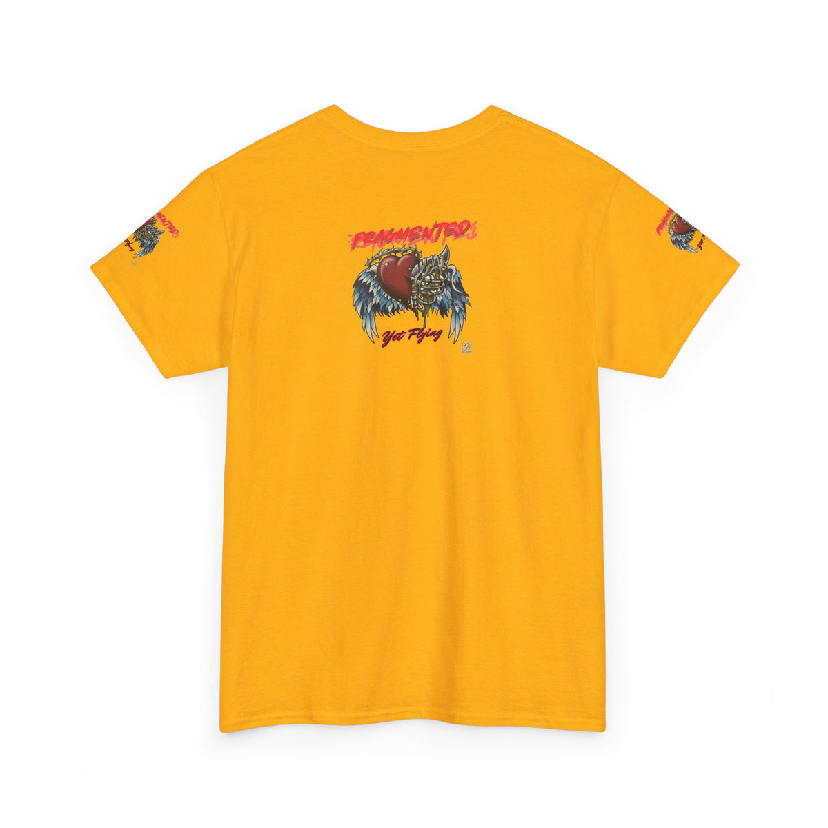 Fragmented Heart Wings tee | Broken Heart with Wings graphic