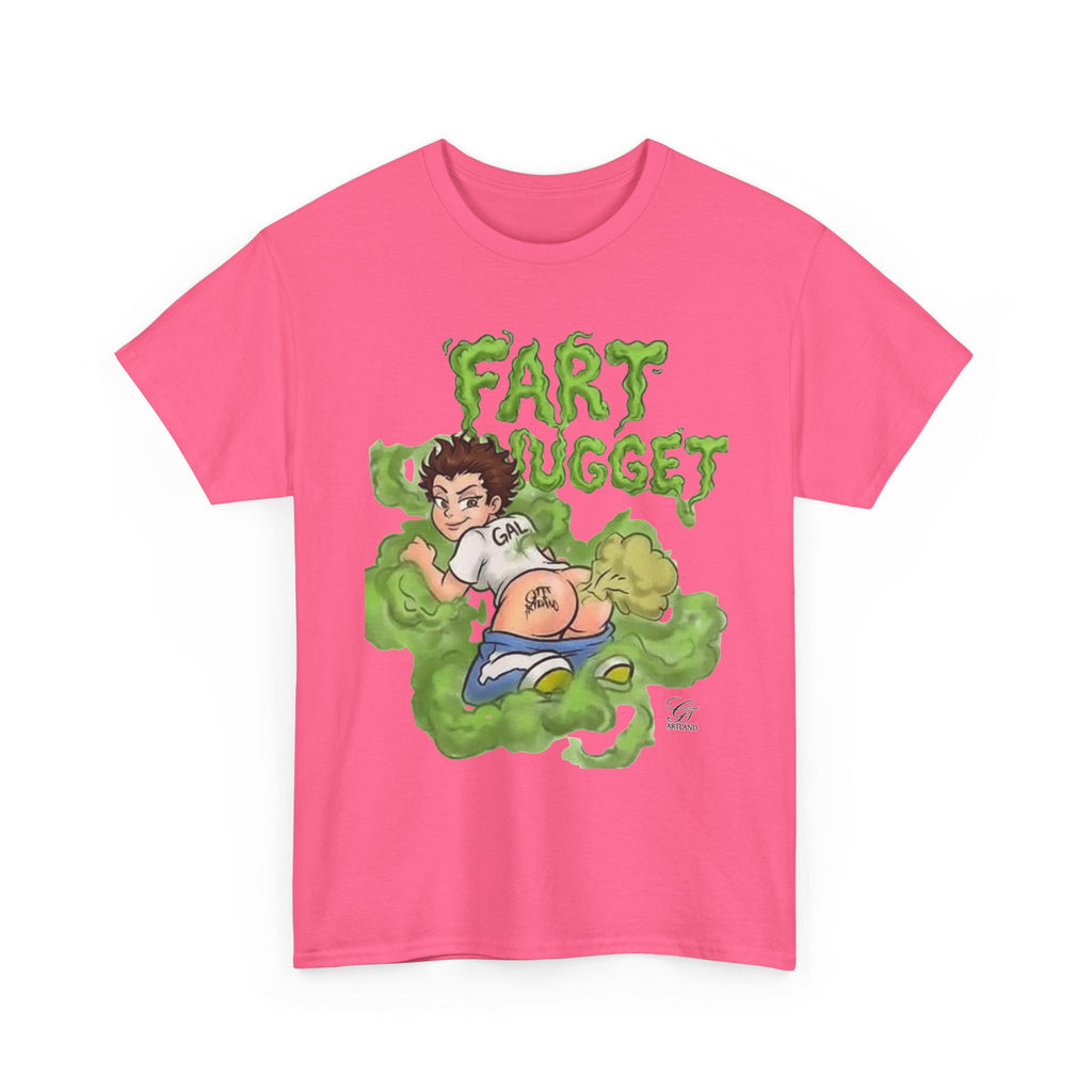 Fart Nugget graphic tee | Funny cartoon kid fart illustration T-Shirt