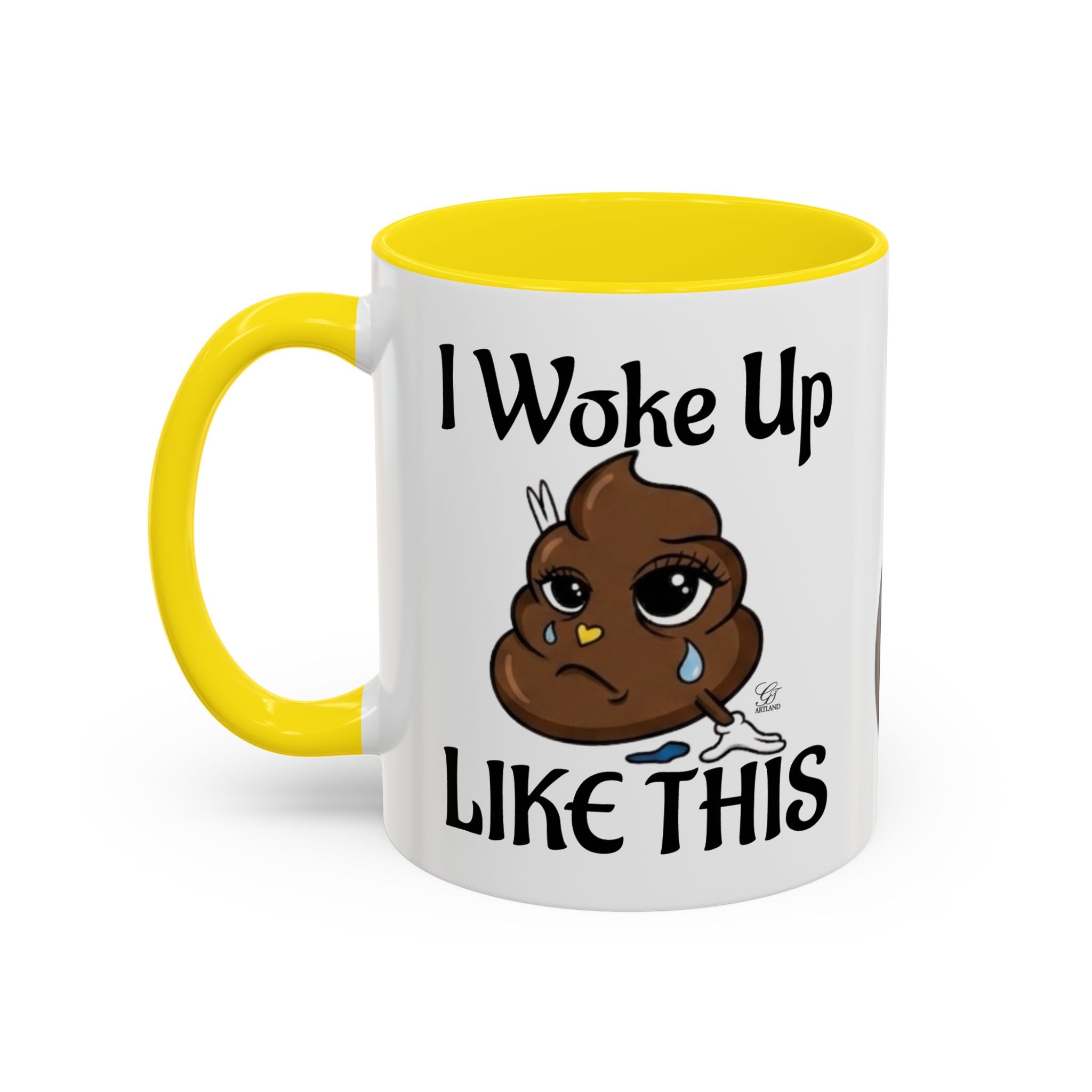 Sad Poop Emoji Coffee Mug – Funny Cute Collectors Novelty Accent Mug (11/15oz) by GT Artland