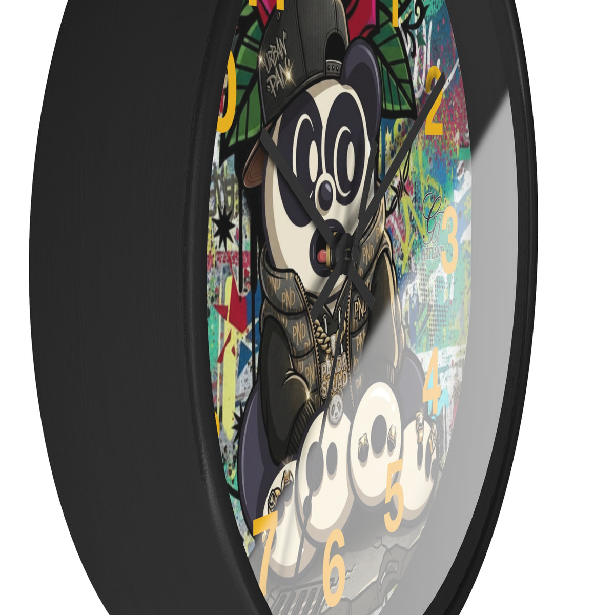 Graffiti Panda Designer Wall Clock