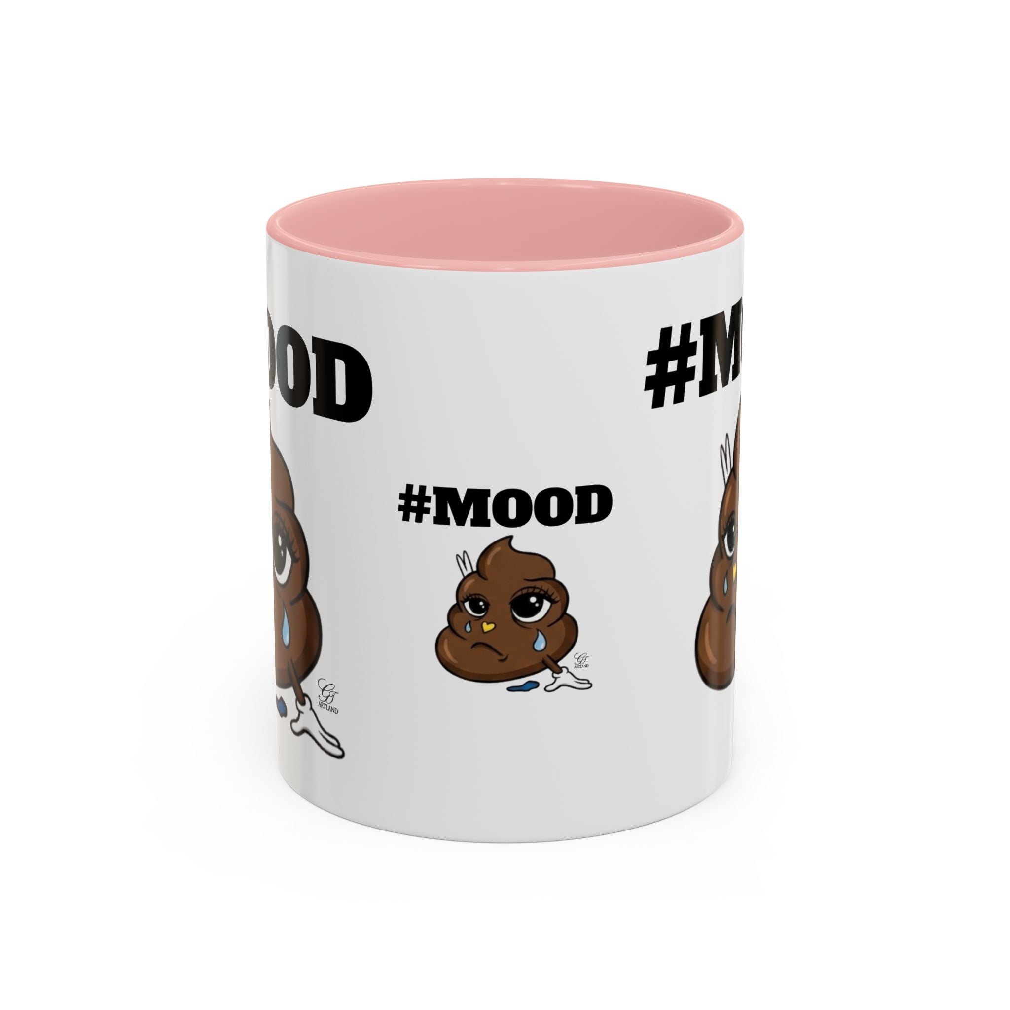 #MOOD Poop Emoji Accent Coffee Mug — Funny 11/15oz Novelty Mug by GT Artland