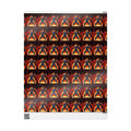 Flaming Chuck Norris Wrapping Papers | Karate Gift Wrap by GT Artland