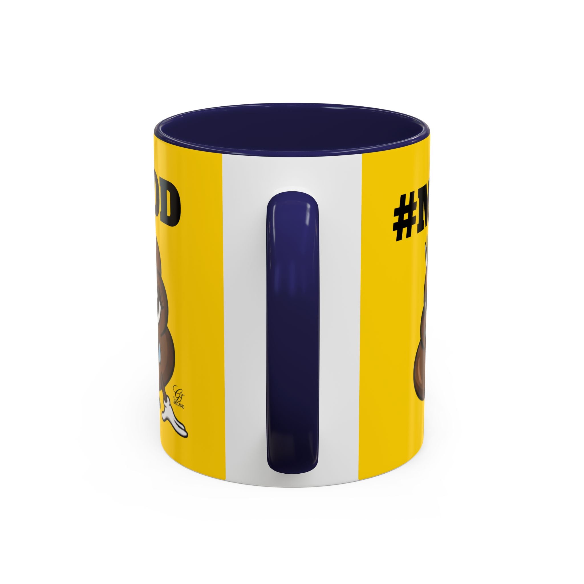 #MOOD Poop Emoji Accent Coffee Mug Yellow Edition — Funny 11/15oz Novelty Mug by GT Artland