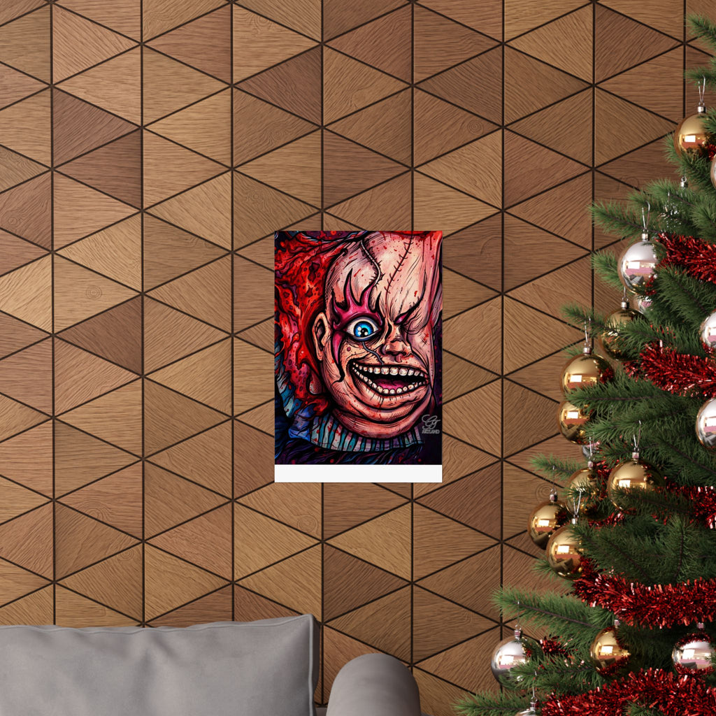 Playtimes Over Horror Elite Designer Matte Vertical Posters by GT Artland