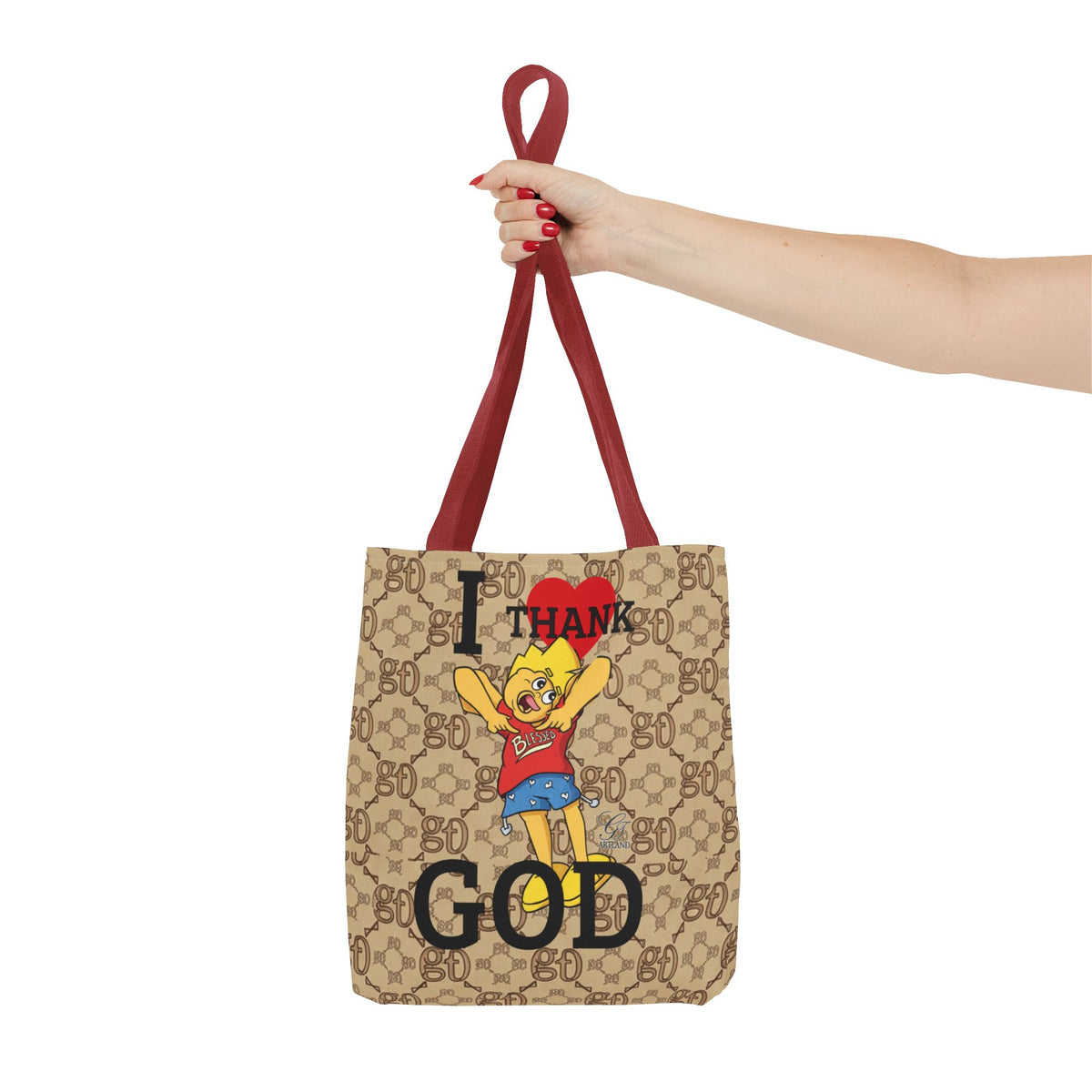 I  Thank God Tote Bag | URBAN CARTOON BY GT ARTLAND