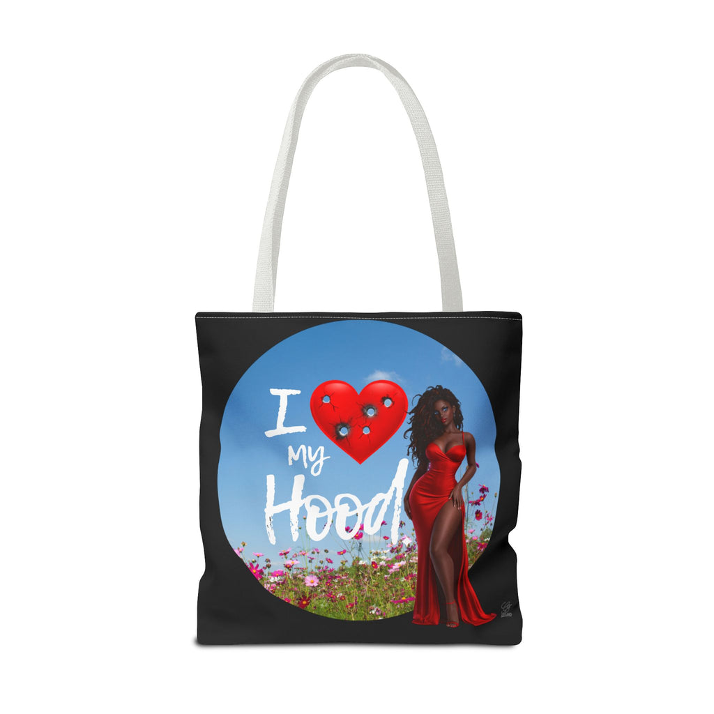 I Love My Hood tote bag | All-over print handbag