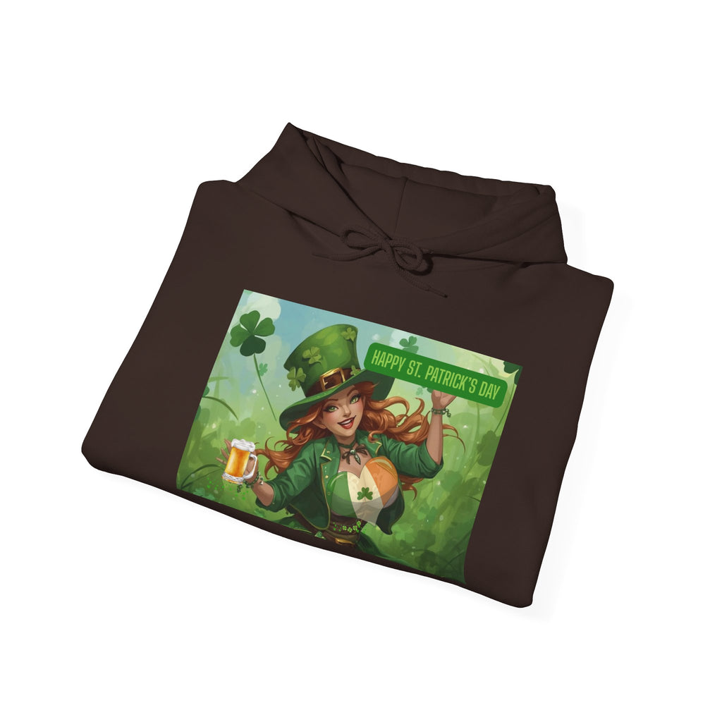 Leprechaun Pot of Gold Hoodie | St. Patrick's Day Shamrock Illustration