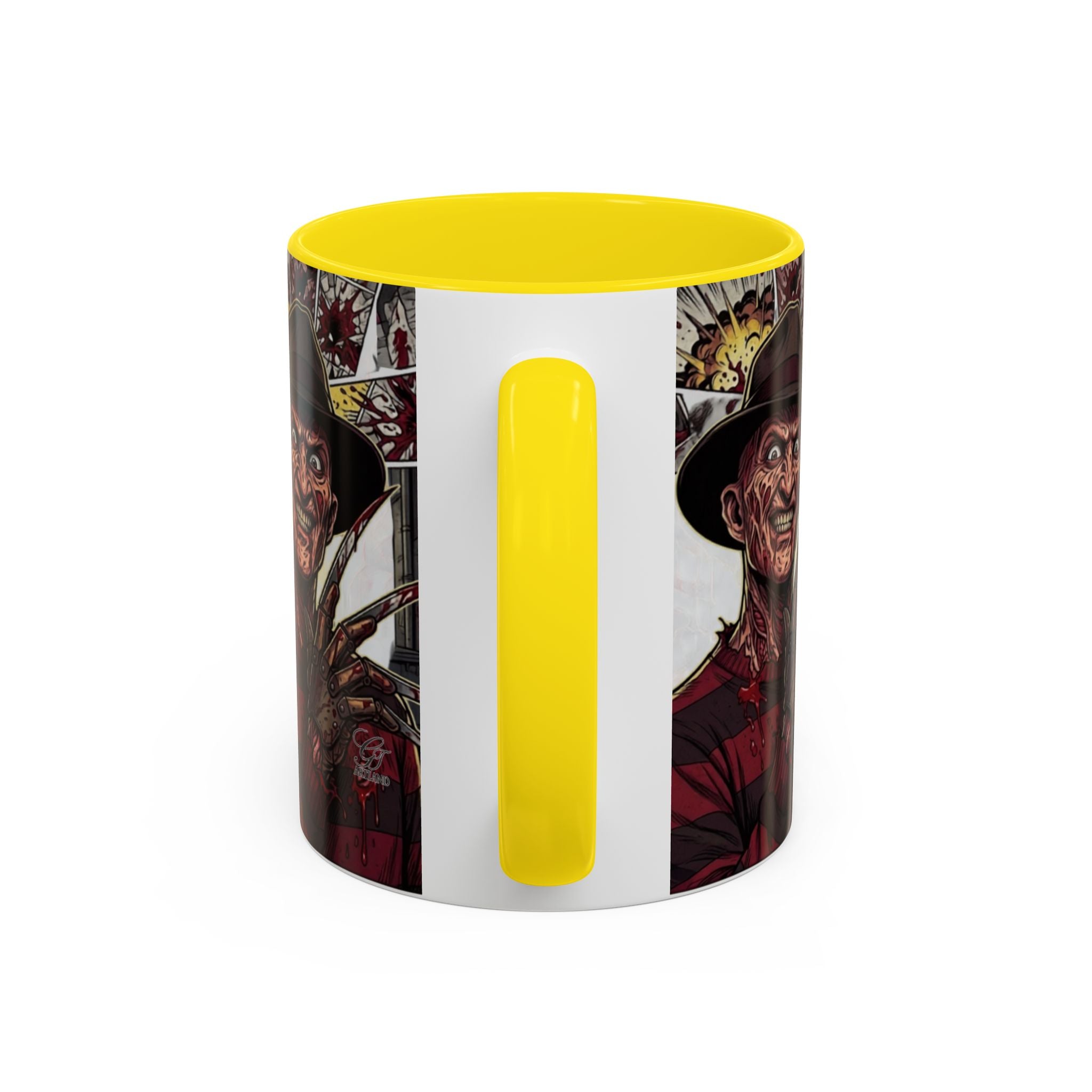 Elm Street Gangsta Horror Illustration COFFEE MUG | Horror Slasher Artwork by GT Artland