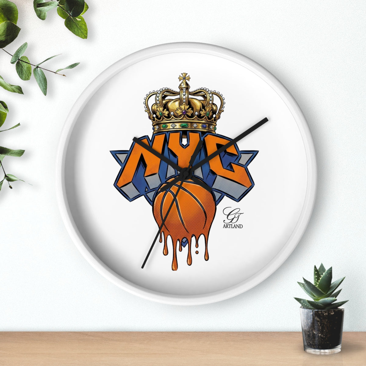 Copy of Swag Dripping Basketball Wall Clock | Urban Sports Room Decor by GT Artland