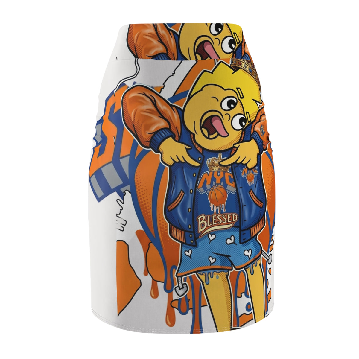 Copy of Cartoon Cheerleader NYC Graphic Pencil Skirt by GT Artland