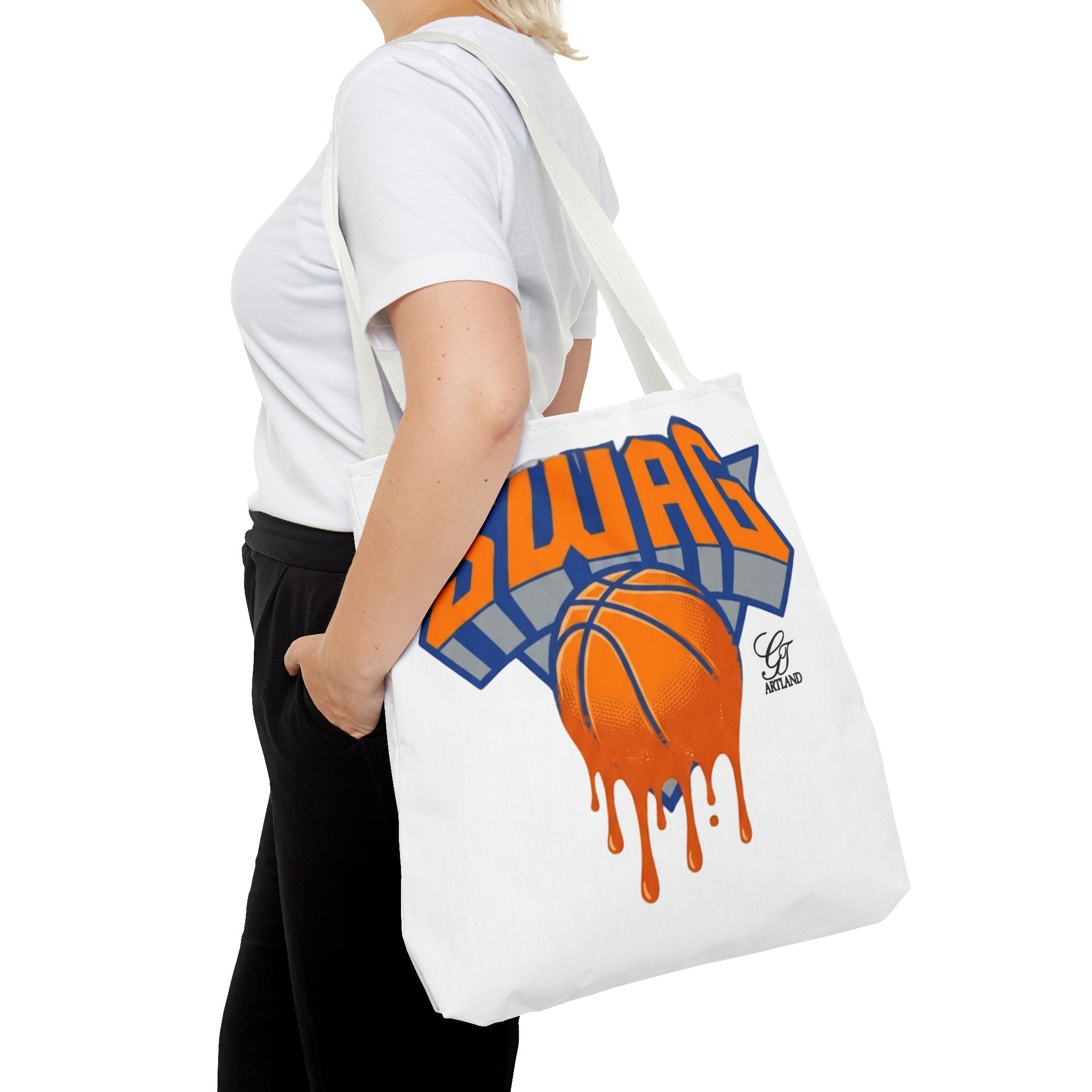 Swag Dripping Basketball tote bag | Sports Graphic Tote by GT Artland