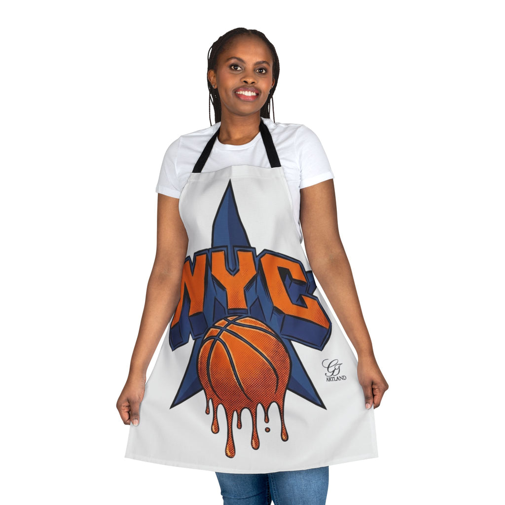 NYC Dripping Basketball Apron | City Basketball Cooking Apron by GT Artland
