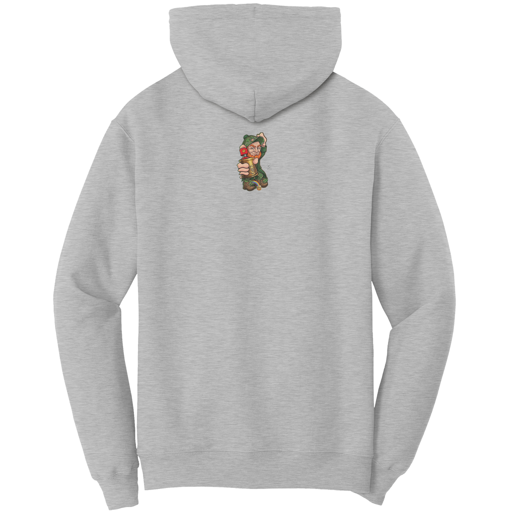 Spray Can Leprechaun Urban Designer "Luck Art" Edition Port & Co Hoodie by GT Artland