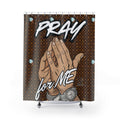 Copy of Pray for Me Shower Curtain | Praying Hands Religious Bathroom Decor by GT Artland