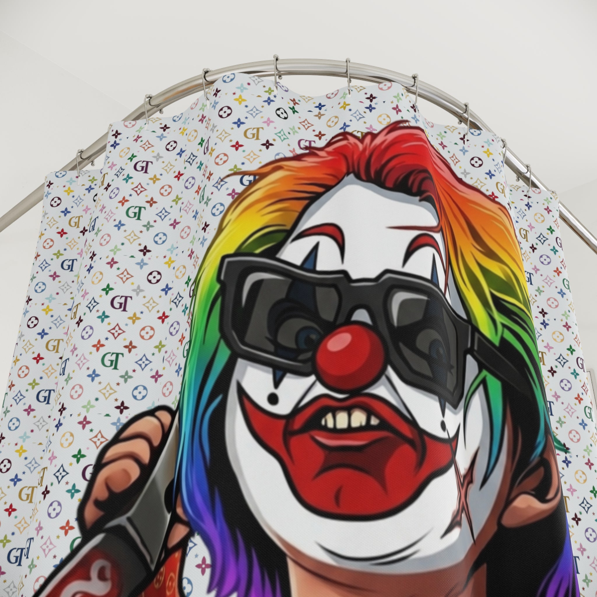 Rainbow Slasher | Creepy Horror Bathroom Decor by GT Artland