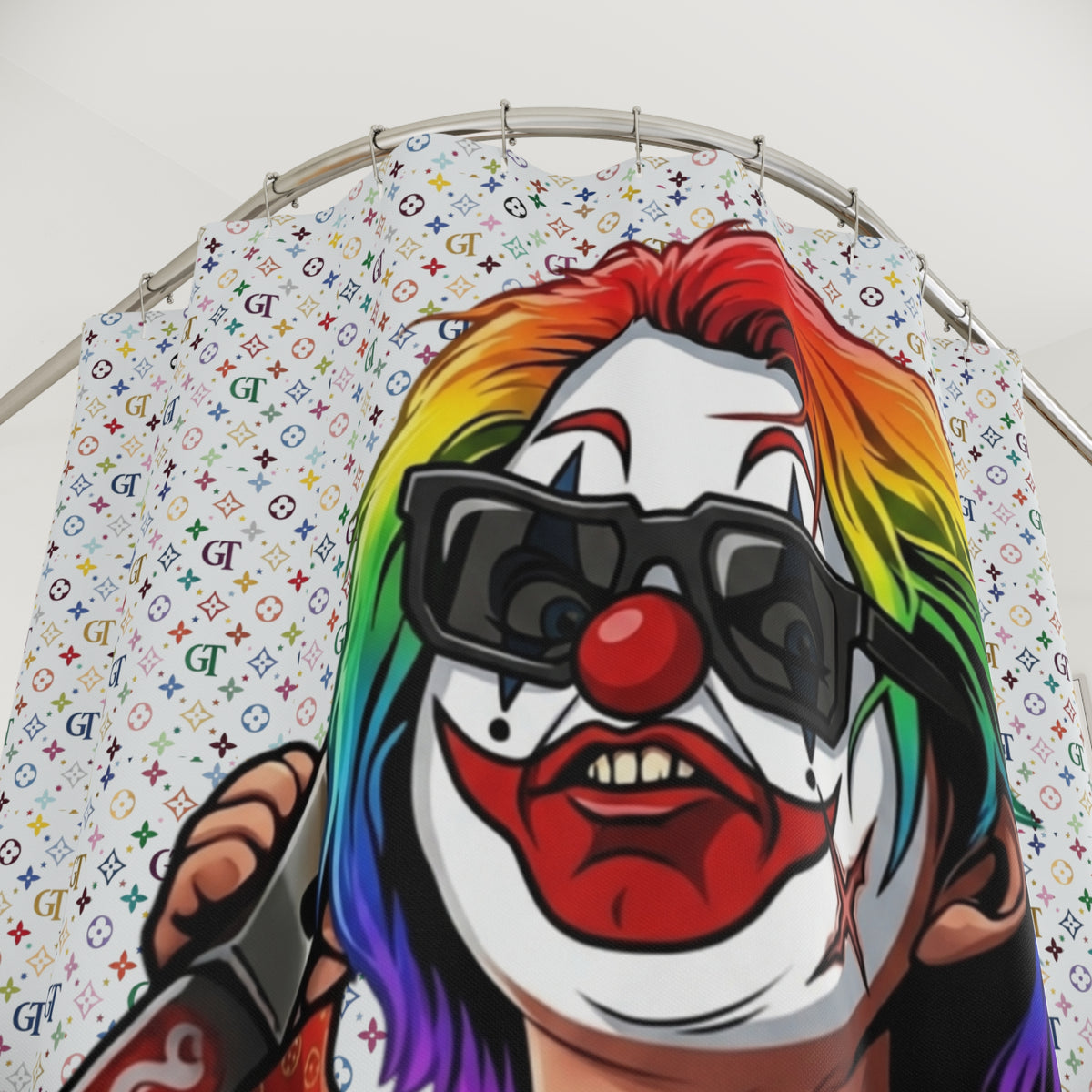 Rainbow Slasher | Creepy Horror Bathroom Decor by GT Artland