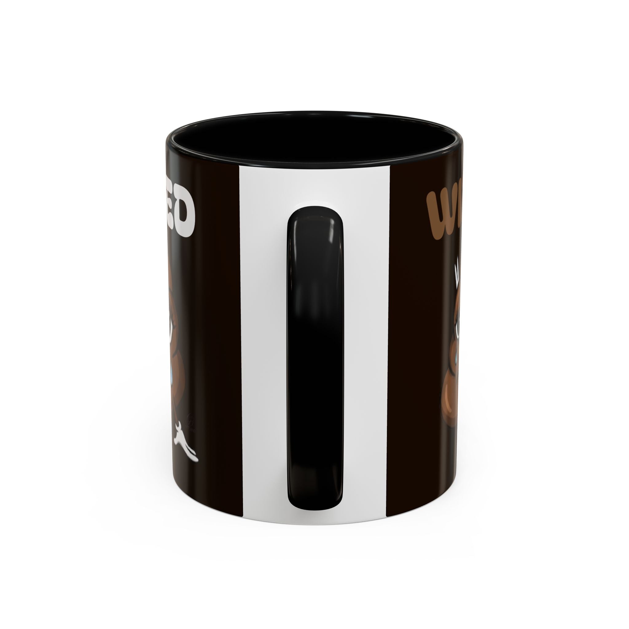 Coffee Mug - "Wired" Cute Poop Emoticon Design (11/15 oz) by GT Artland