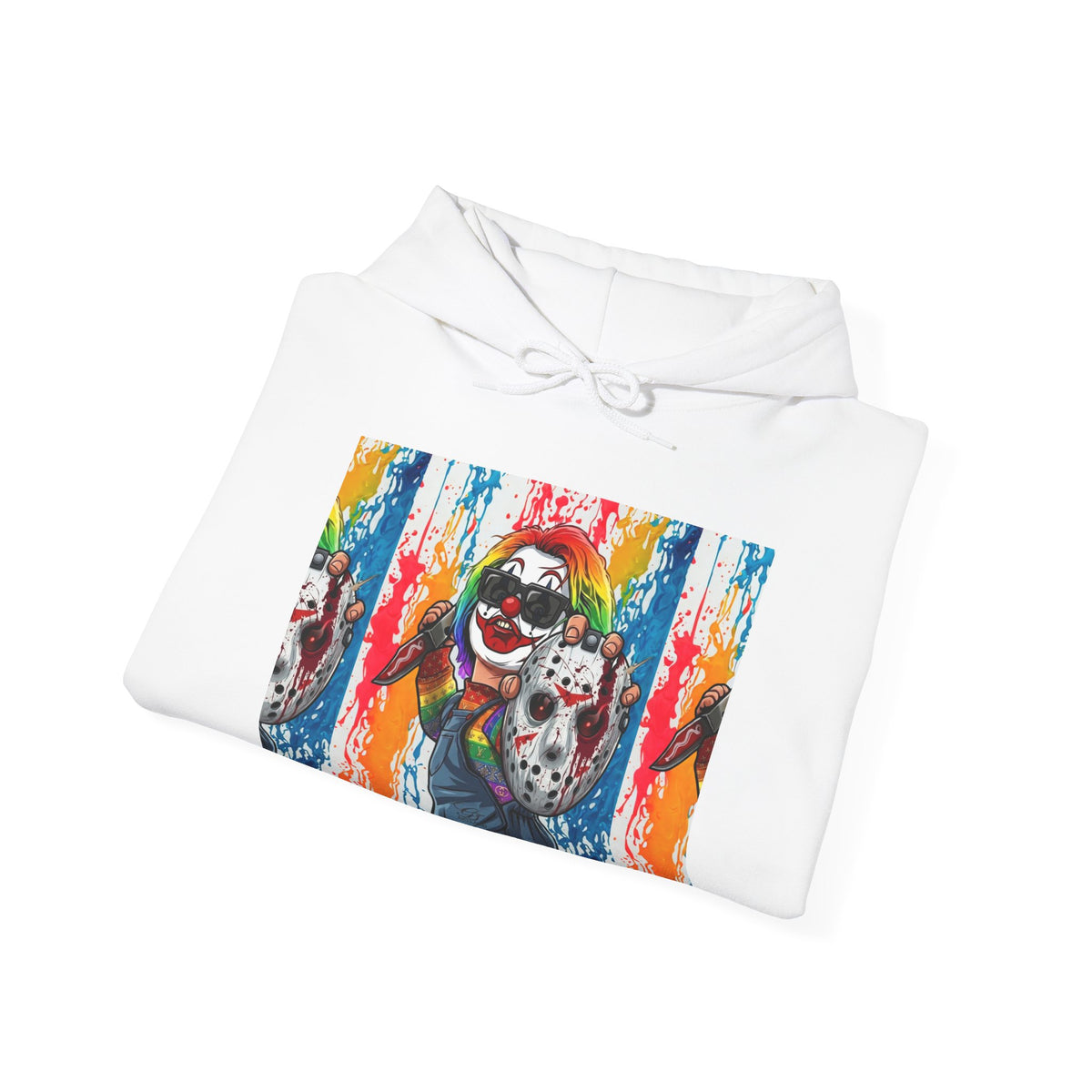 Rainbow Slasher Unisex Heavy Blend Hooded Sweatshirt by GT Artland