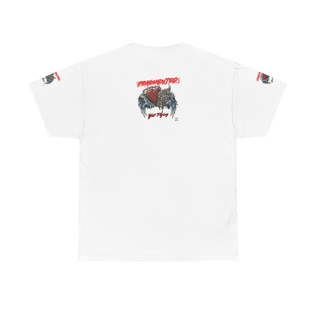 Fragmented Heart Wings tee | Broken Heart with Wings graphic