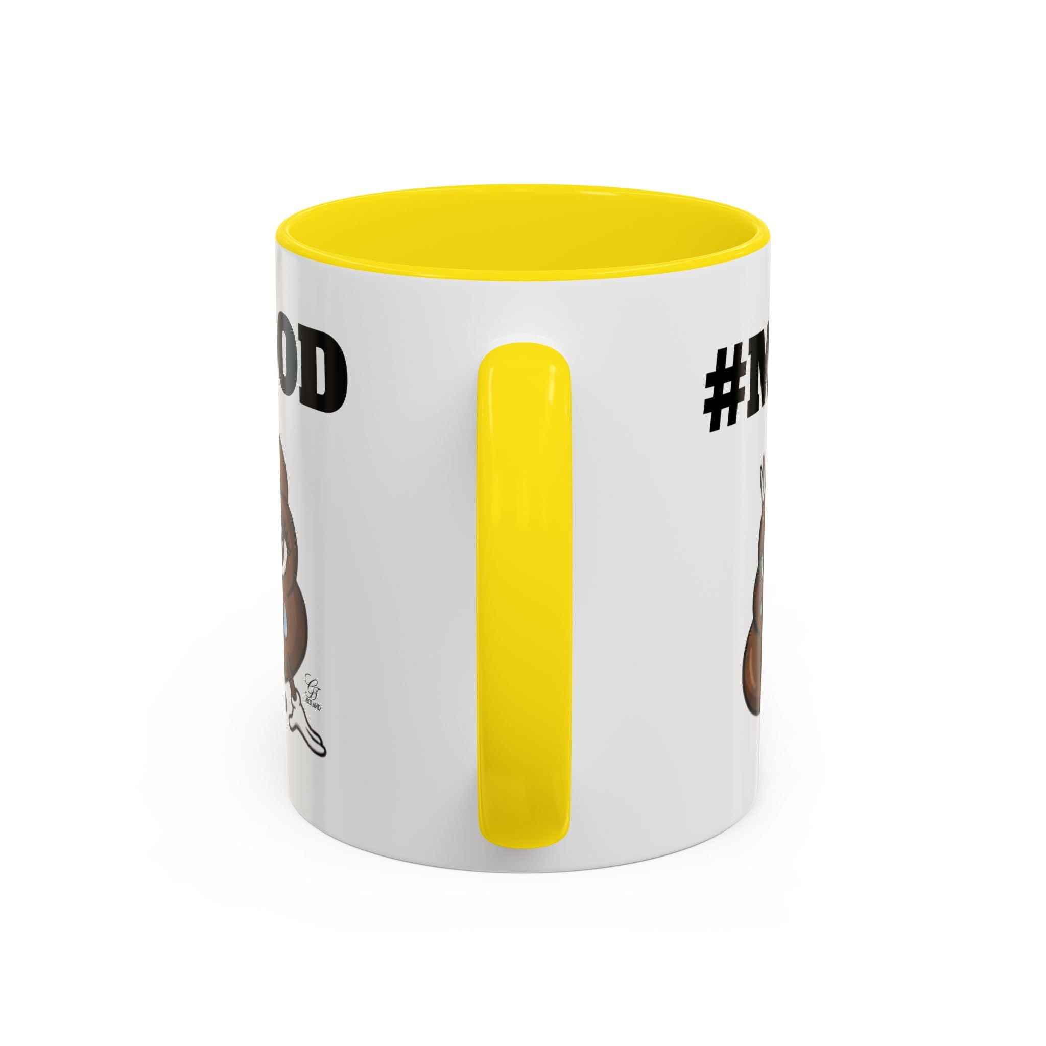 #MOOD Poop Emoji Accent Coffee Mug — Funny 11/15oz Novelty Mug by GT Artland