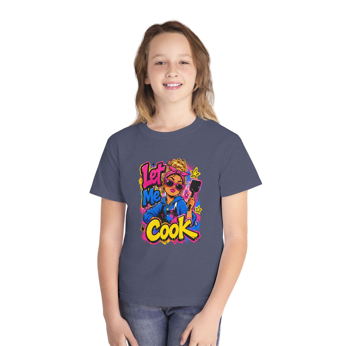 Let Me Cook Chef Girl Youth T-Shirt