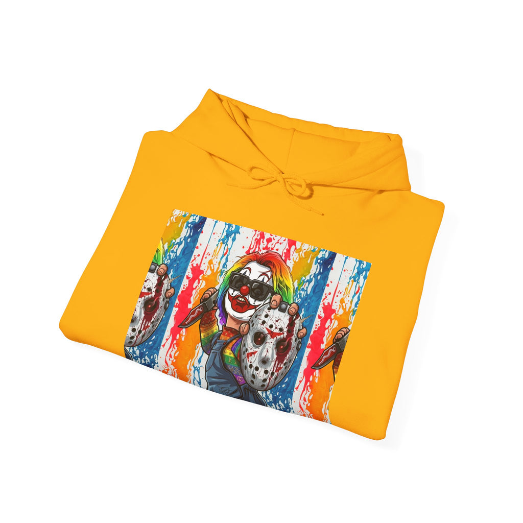 Rainbow Slasher Unisex Heavy Blend Hooded Sweatshirt by GT Artland