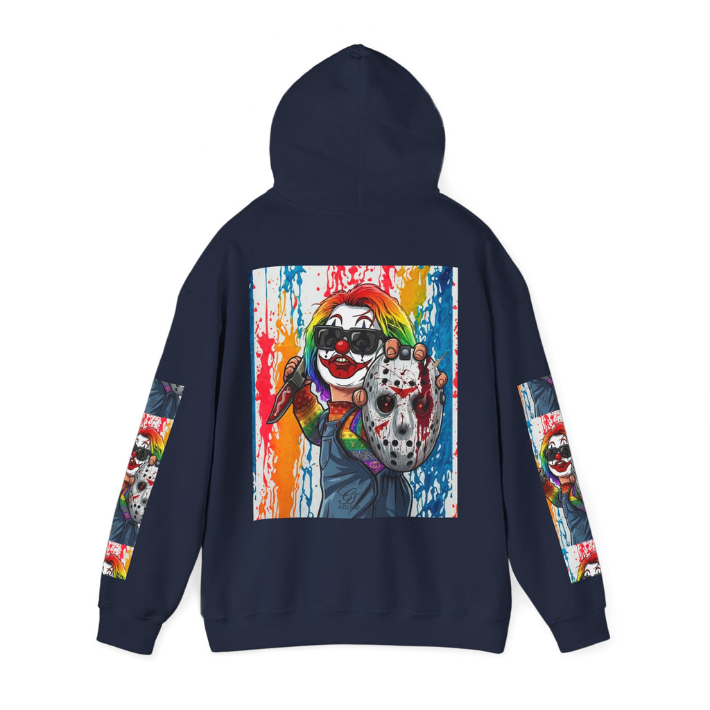 Rainbow Slasher Unisex Heavy Blend Hooded Sweatshirt by GT Artland