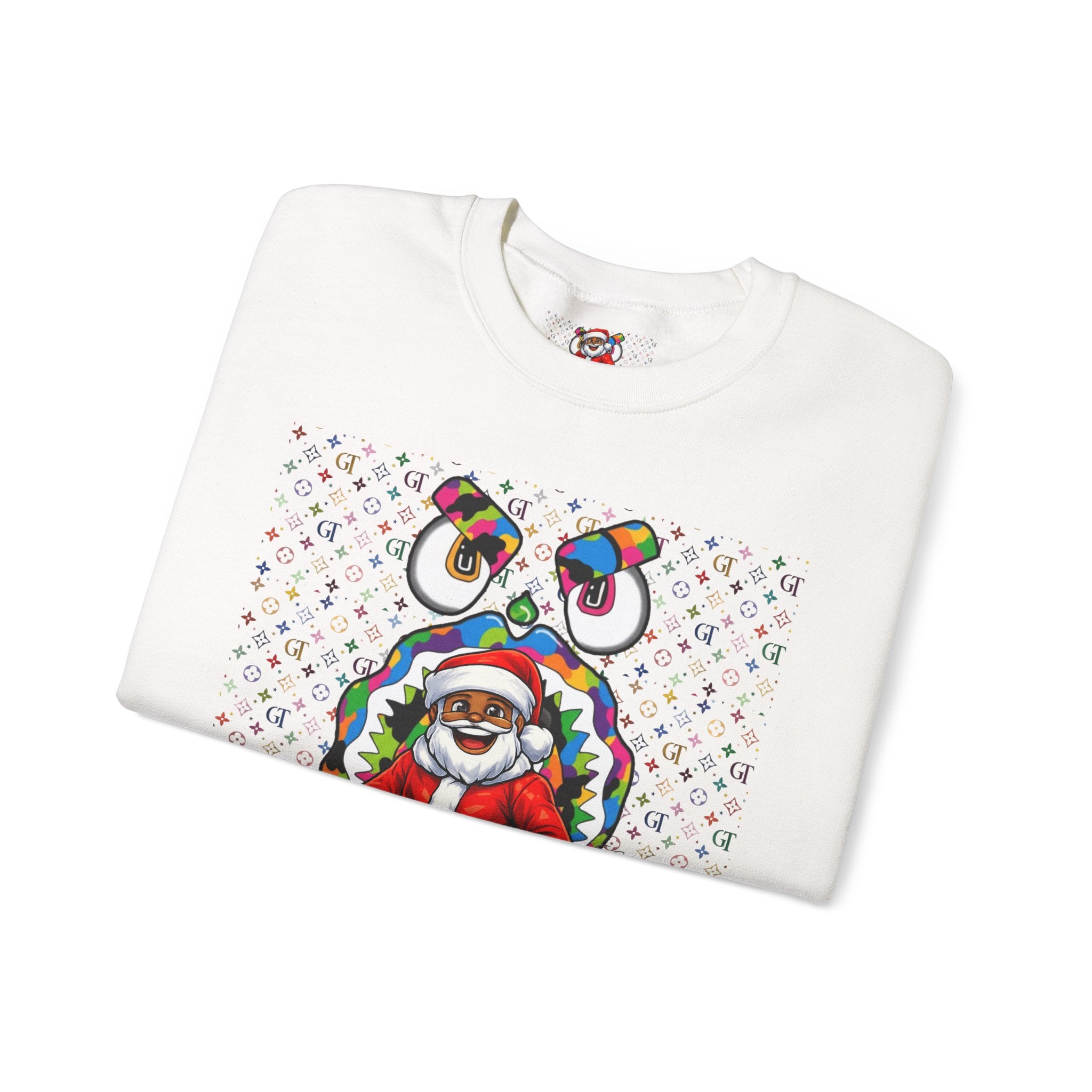 Santa Claus Graphic Crewneck Sweatshirt | Holiday Christmas Sweater by GT Artland