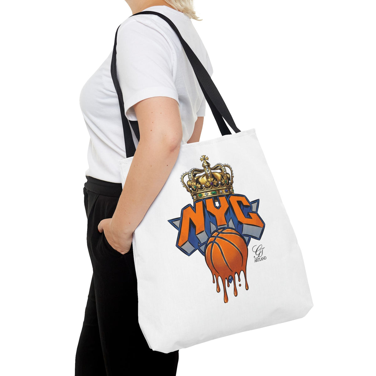 NYC Crown Basketball tote bag | Streetwear City Sports design