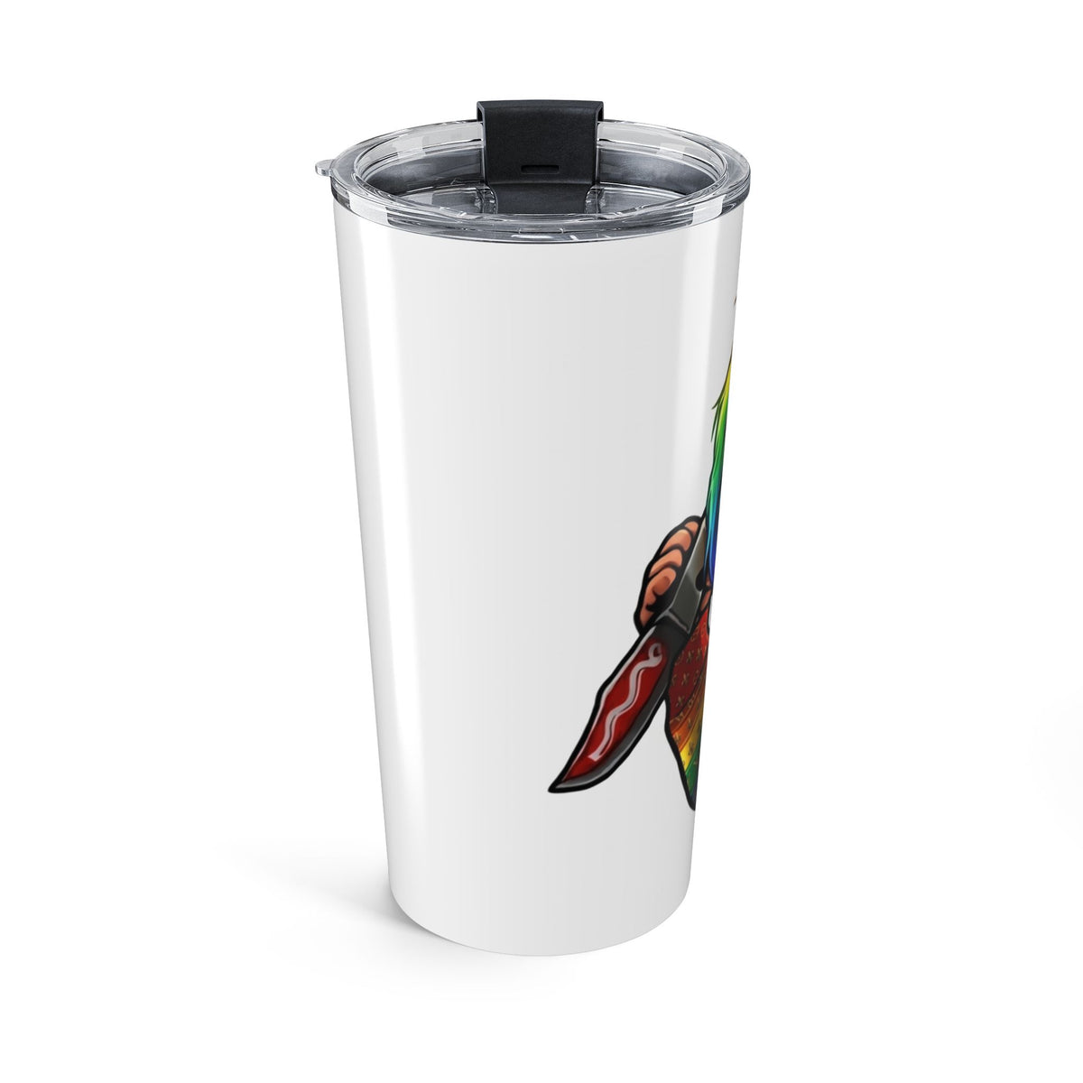 Rainbow Slasher Horror Drinkware by GT Artland