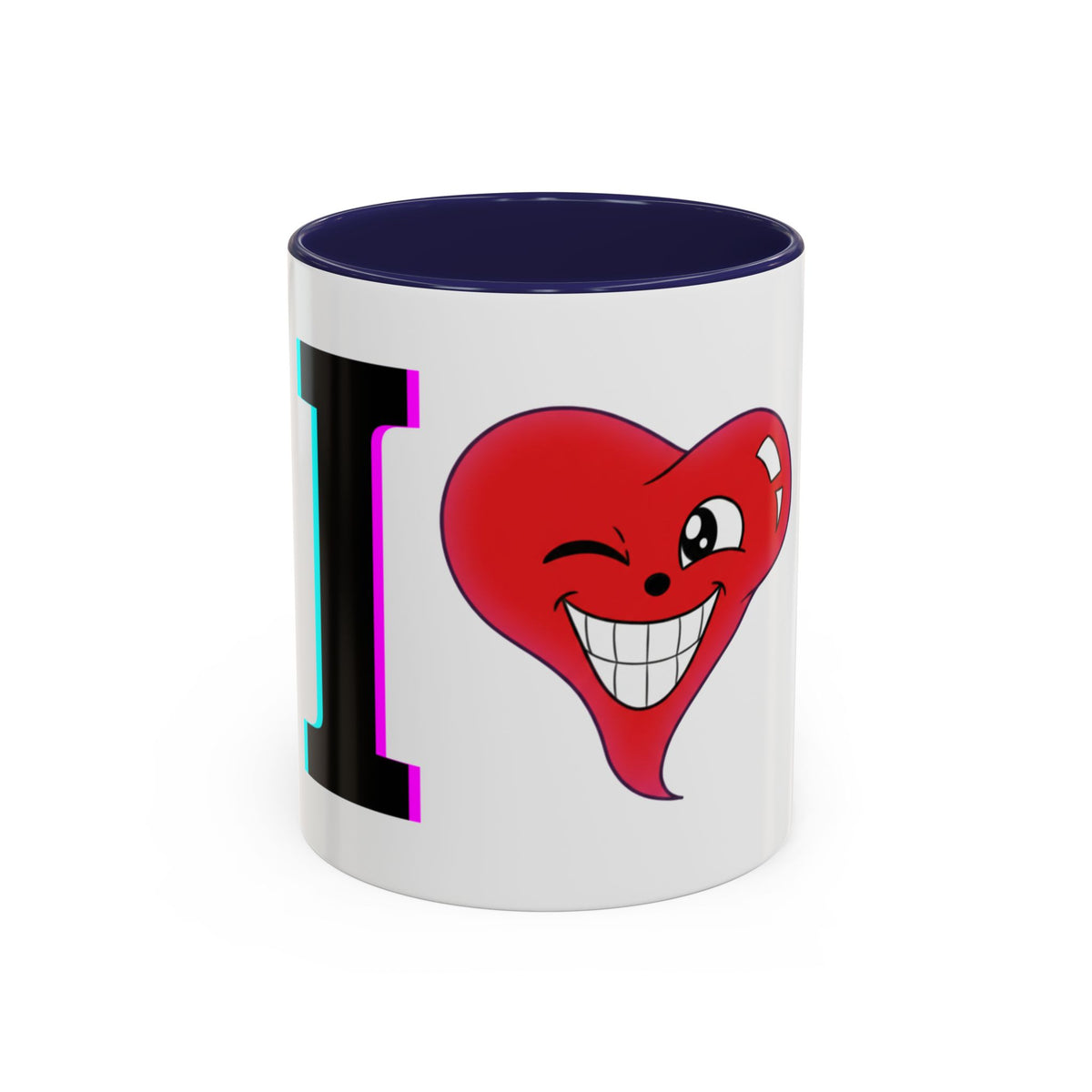 Winking Heart Graphic Mug | Accent Coffee Mug 11oz 15oz