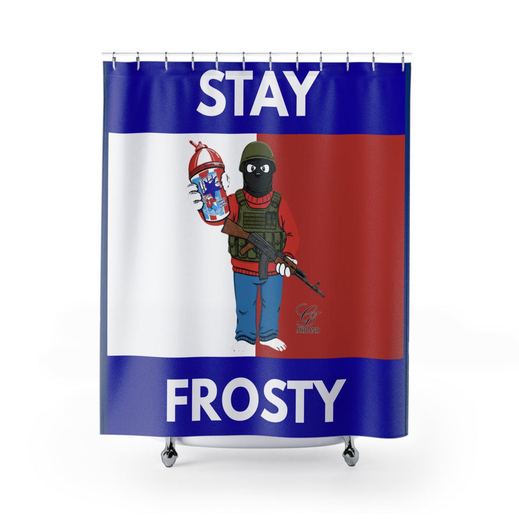 Stay Frosty ICE Shower Curtain by GT Artland