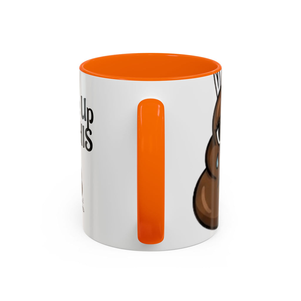 I Woke Up Like This Coffee Mug – Funny Poop Emoji Designer Accent Mug (11/15oz) by GT Artland