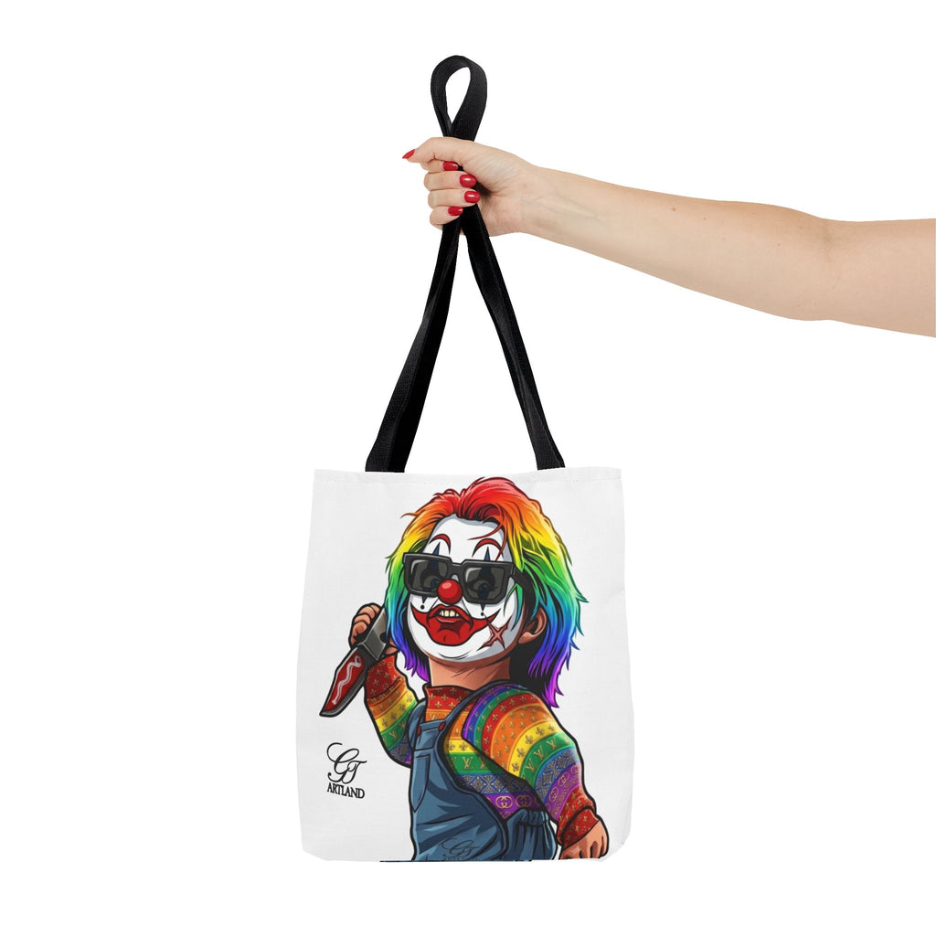Rainbow Slasher Horror Tote Bag by GT Artland