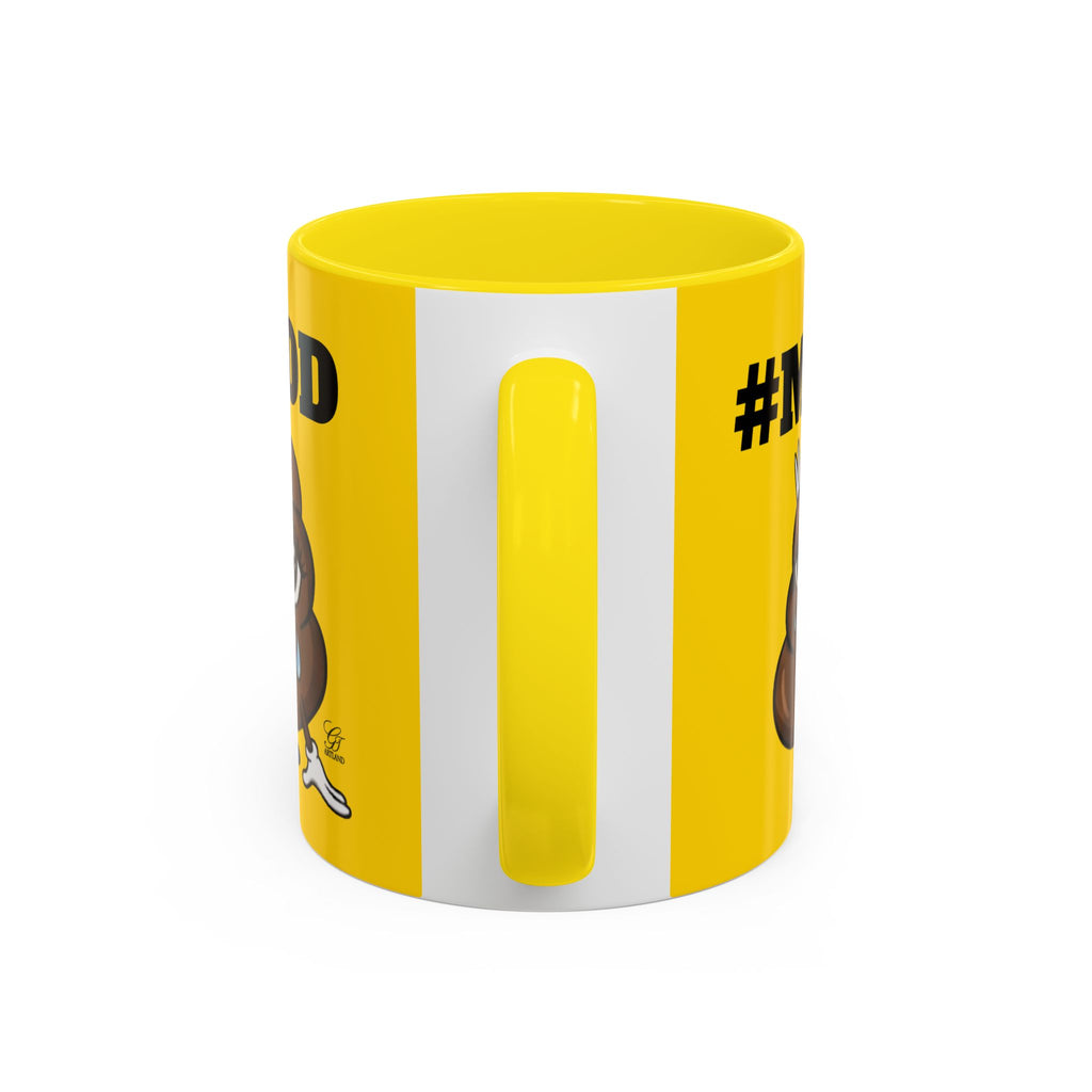 #MOOD Poop Emoji Accent Coffee Mug Yellow Edition — Funny 11/15oz Novelty Mug by GT Artland