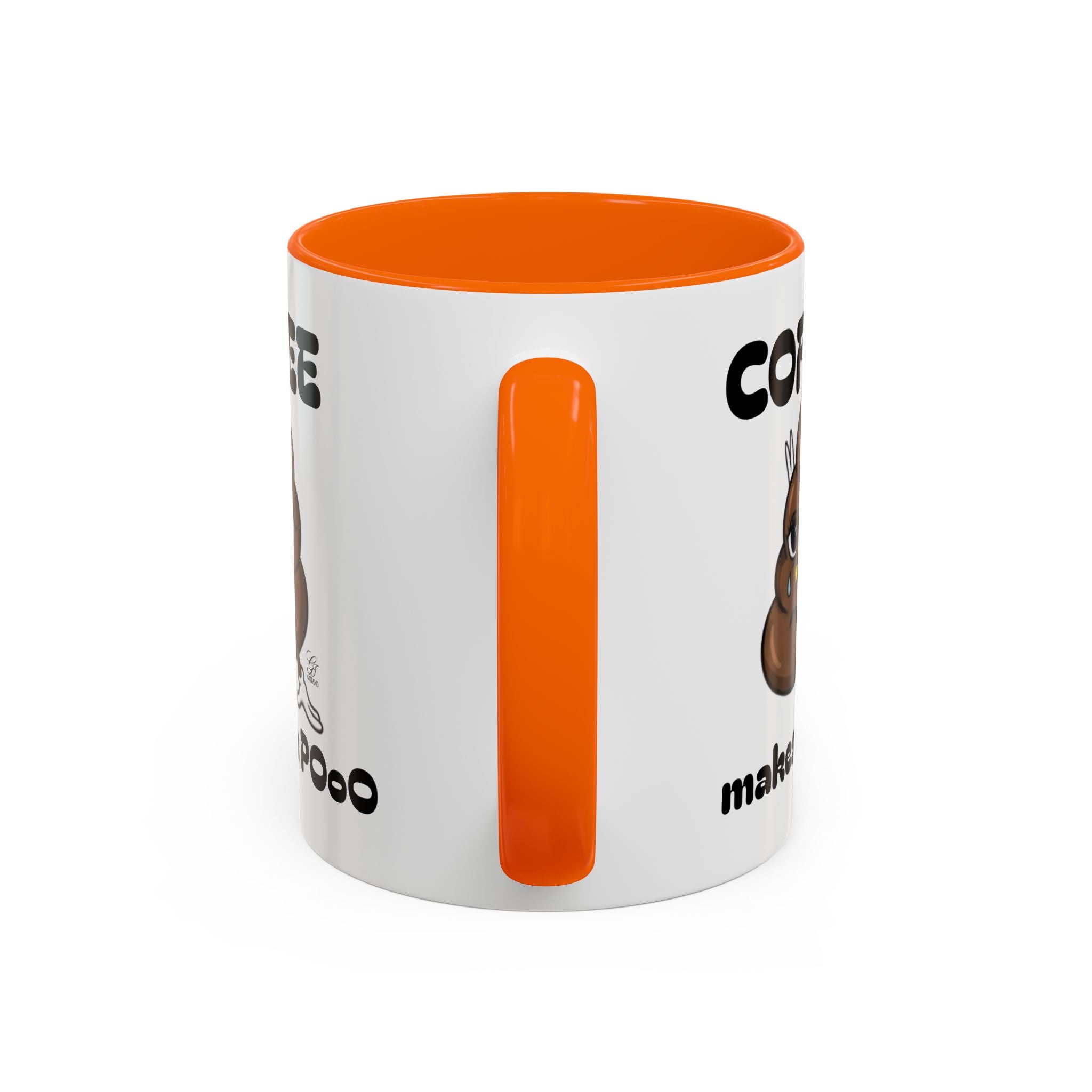 Coffee Mug — "Coffee Makes Me Pooo" Funny Novelty Accent Mug by GT Artland