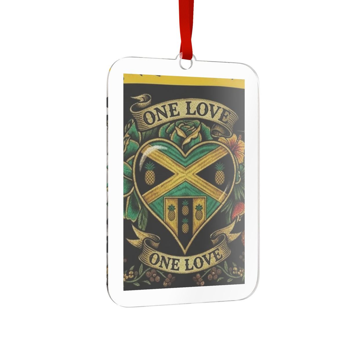 One Love Custom Acrylic Ornament by GT Artland