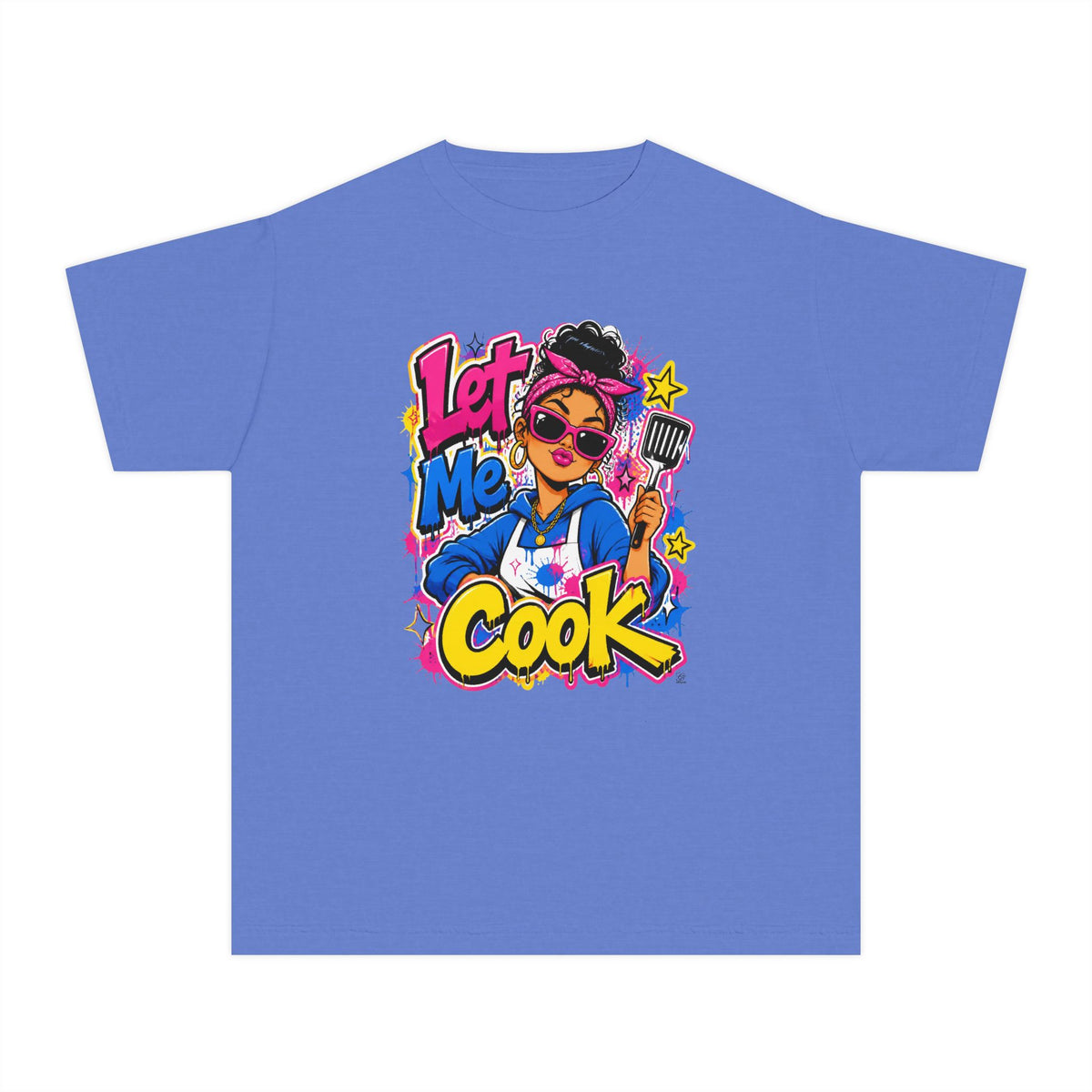 Let Me Cook Cartoon Chef Youth T-Shirt