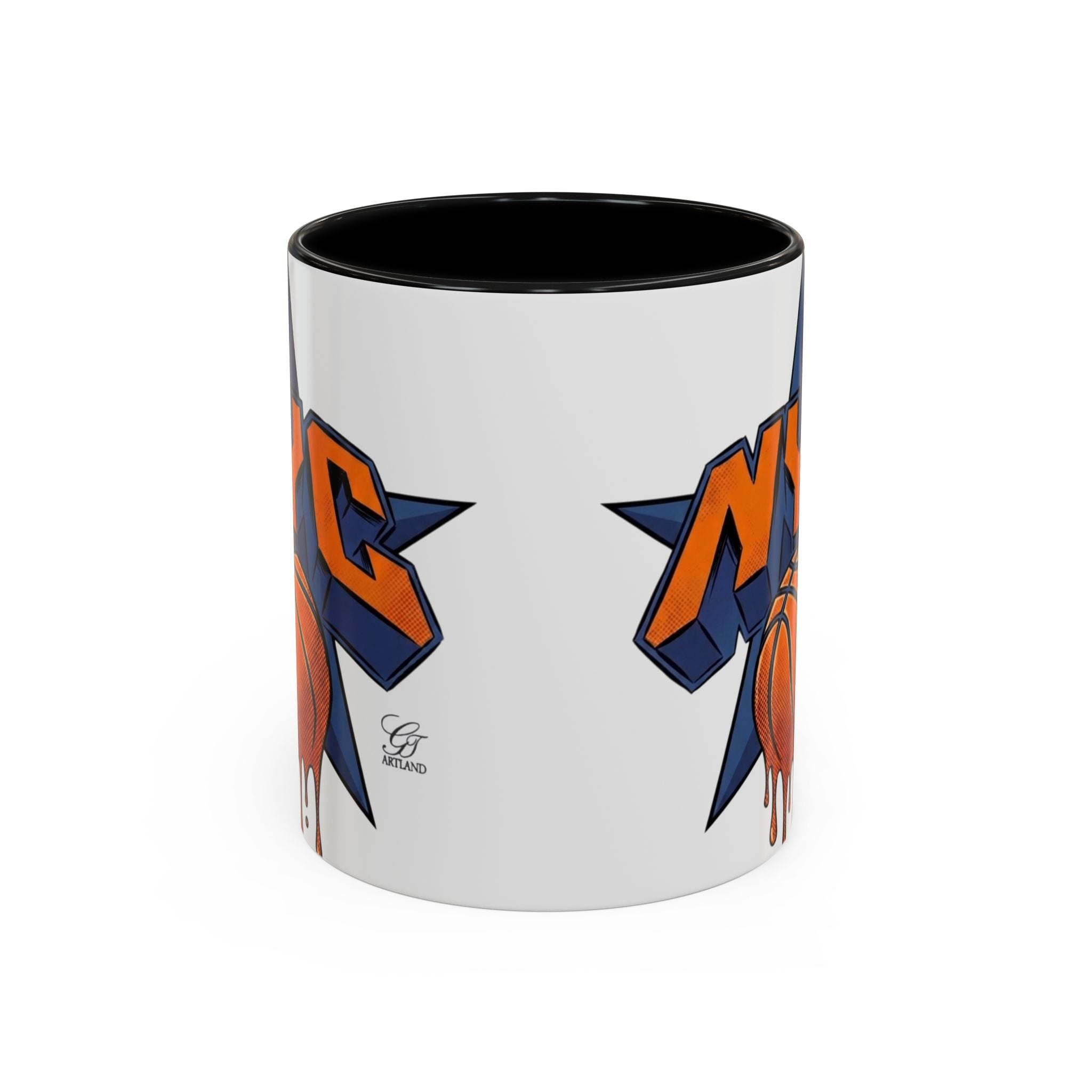 NYC  New York Champions Basketball Drip Mug | Accent Coffee Mug 11oz 15oz by GT Artland